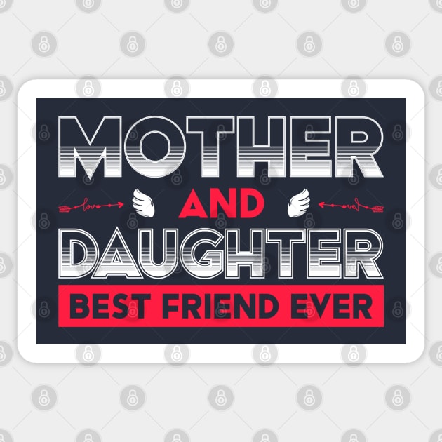 Mother Daughter Best Friend Sticker by Mako Design 